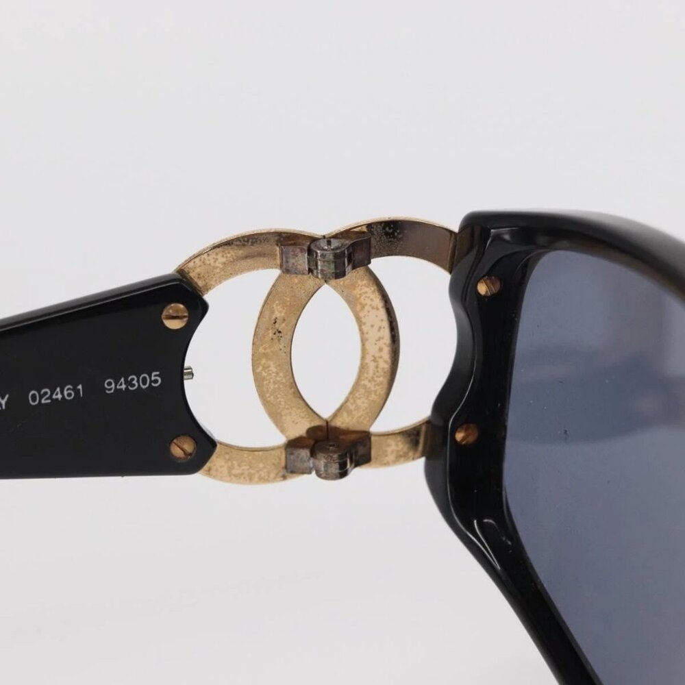 CHANEL Sunglasses plastic Black CC Auth BA9021 - Picture 10 of 14